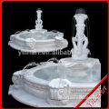 White Marble Garden Fountain Carving With Fish Sculpture YL-P121